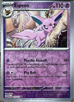 Pokemon Eeveelution Complete REVERSE 9 Card Set Lot PRISMATIC EVOLUTION Umbreon - Image 5