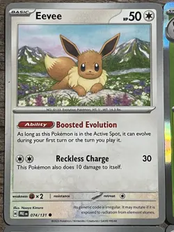 Pokemon Eeveelution HOLO & REVERSE 4 Card Set PRISMATIC EVOLUTIONS Leafeon Eevee - Image 2