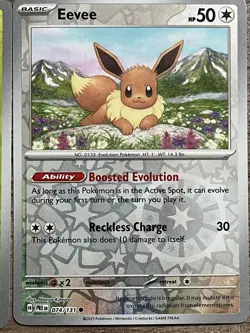 Pokemon Eeveelution HOLO & REVERSE 4 Card Set PRISMATIC EVOLUTIONS Leafeon Eevee - Image 4