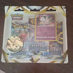 Pokemon Trading Card Games: SAS12 Silver Tempest 3 Pack Blister - Togetic - Image 1