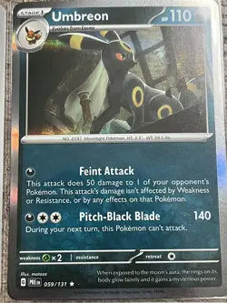 Pokemon Eeveelution HOLO & REVERSE 4 Card Set PRISMATIC EVOLUTIONS Umbreon Eevee - Image 3