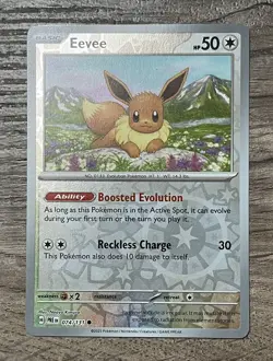 Pokemon PRISMATIC EVOLUTIONS 4 Card REVERSE Set Eeevee Jolteon Vaporeon Flareon - Image 2