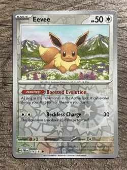 Pokemon Eeveelution REVERSE HOLO 2 Card Set PRISMATIC EVOLUTIONS Glaceon Eevee - Image 2
