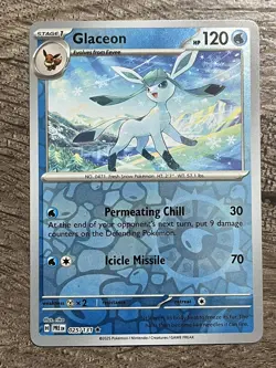 Pokemon Eeveelution REVERSE HOLO 2 Card Set PRISMATIC EVOLUTIONS Glaceon Eevee - Image 3