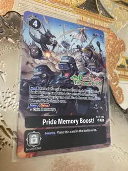 Digimon Card Game Single Double Typhoon Cup BT7-105 U Pride Memory Boost! - Image 1