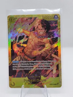 One Piece Card Game CCG TCG Portgas.D.Ace OP07-119 SEC Secret Rare English - Image 1