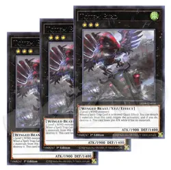 Yugioh - Totem Bird x 3 - 1st Edition Rare LP - Plus Free Holographic Card - Image 1