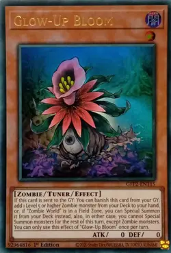 GFP2-EN115 GLOW-UP BLOOM ULTRA RARE 1ST EDITION YuGiOh CARD - Image 1