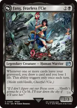 NM Foil Fang, Fearless l'Cie, MTG, Final Fantasy, Magic the Gathering, 99 - Image 1