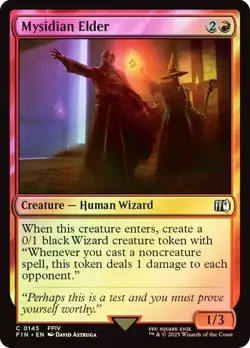 NM Foil Mysidian Elder, MTG, Final Fantasy, Magic the Gathering, 145 - Image 1
