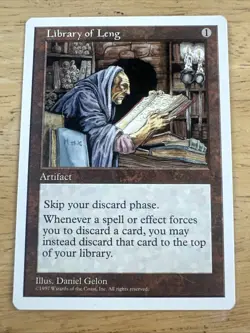 MTG Library of Leng Uncommon Regular 5th Edition Magic The Gathering NM - Image 1