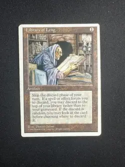 Magic: The Gathering Artifact Library of Leng Uncommon Regular 4th Edition - Image 1