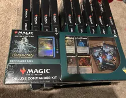 MTG LORD OF THE RINGS Tales of Middle Earth ELVEN COUNCIL Deluxe Commander Kit - Image 1