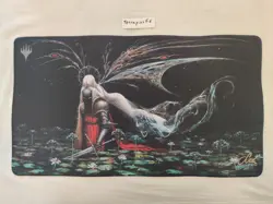 !!NEW!! MTG Seb McKinnon Sower of Temptation Stitched Playmat Signed Kickstarter - Image 1
