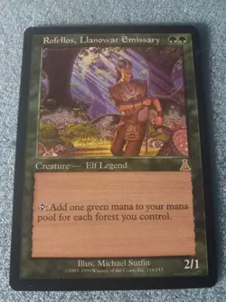 Rofellos, Llanowar Emissary Urza's Destiny LP/NM MTG - Image 1