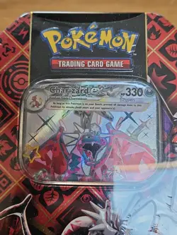 Pokemon TCG: Scarlet & Violet-Paldean Fates Tin (Shiny Charizard ex) Sealed - Image 4