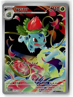 Ivysaur ⭐ 134/132 Holo Illustration Rare Mega Evolution 2025 Pokemon NM - Image 1