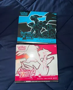 Pokemon Black Bolt and White Flare Elite Trainer Box ETB Combo 2-Pack - Image 1