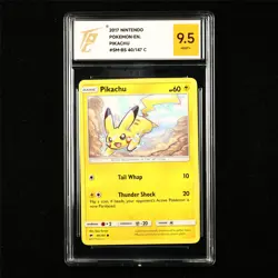 TQG 9.5 MINT+ 2017 Pokemon ENG Pikachu 40/147 C - Image 1