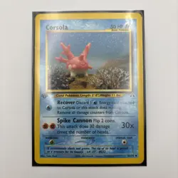Corsola - 1st Edition - 37/75 Neo Discovery - Pokemon TCG - 2001 LP - Image 3