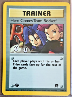 Pokemon Team Rocket 1st Ed Trainer 15/82 Foil Holo Rare NMM Unplayed WOTC 2000 - Image 1