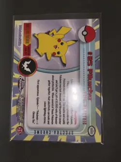 25 Pikachu Topps Vintage Holo Foil Rare Pokemon Spectra Chrome NM - Image 2