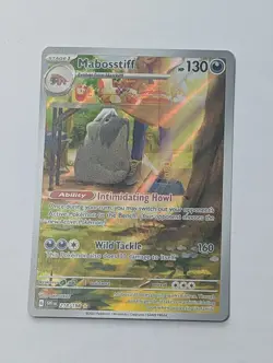 Pokemon Scarlet & Violet Mabosstiff 218/198 Holo Illustration Rare NM Mint - Image 1