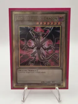 Yu-Gi-Oh Red-Eyes Black Dragon MGED-EN003 Premium Gold Rare 1st Ed Alt Art 3x - Image 3