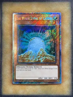 Yugioh The White Stone of Legend RA03-EN208 Platinum Secret Rare 1st Ed NM - Image 1
