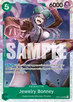 NM-Mint, English One Piece Jewelry Bonney - OP07-026 (Reprint) - OP07-026 - SR - - Image 1