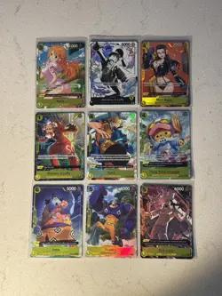 Lot of 9 ONE PIECE ST29 Starter Deck Egghead Alt Arts & Brick SHIPS NEXT DAY - Image 1