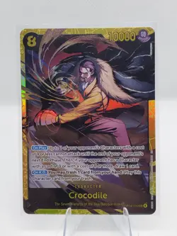 Crocodile -OP14-120 SEC One Piece TCG The Azure Sea's Seven Foil English - Image 1