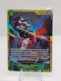 Dracule Mihawk OP14-119 Secret Rare The Azure Sea's Seven One Piece TCG NM - Image 1
