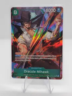 Dracule Mihawk OP12-030 SR Alt Art Legacy of the Master One Piece CCG English - Image 1