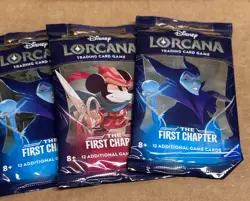 (3) NEW SEALED Disney Lorcana TCG The First Chapter English Booster Packs - Image 3