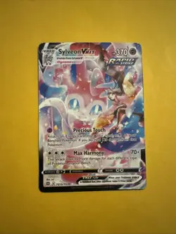 Pokemon TCG Brilliant Stars Sylveon VMAX Full Art Rare Card TG15/TG30 - Image 1
