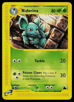 Pokemon Card - Nidorina Skyridge 83/144 Non Holo - Image 1