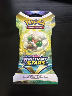 Pokemon TCG: Sword & Shield-Brilliant Stars Sleeved Booster Pack (10 Cards) 820650809972 - Image 1