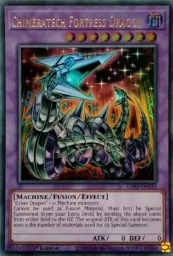 GFP2-EN123 CHIMERATECH FORTRESS DRAGON ULTRA RARE 1ST EDITION YuGiOh CARD - Image 1