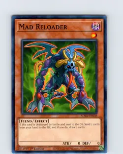 Yu-Gi-Oh TCG Mad Reloader SDSA-EN008 1st Edition Regular Common Card NM - Image 1