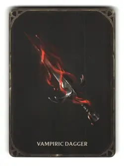 MapHammer Magic Items Unchained D&D Item Card - Vampiric Dagger - Image 1