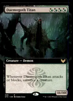 Daemogoth Titan LP Light Play Strixhaven: School of Mages MTG [12195] - Image 1