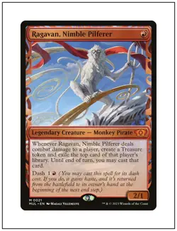 1x Ragavan, Nimble Pilferer, Multiverse Legends 0021 Showcase, Magic MTG NM - Image 1