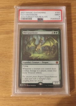Old Gnawbone [Magic the Gathering: Adventures in Forgotten Realms][PSA 9 MINT] - Image 2