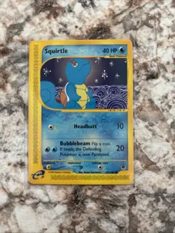 Pokemon Squirtle TCG Expedition Base Set Card 132/165 - Image 1