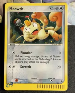 Meowth 013 (EX Series Collector's Tin) Pokemon Black Star Promo Holo NM - Image 1