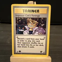 Pokemon Imposter Oak's Revenge Team Rocket 1st Edition (76/82) - Image 1