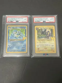 Pokemon Celebrations Lot Of 2-Blastoise #2 PSA 9 Mint, Light Toxtricity PSA 8 NM - Image 1