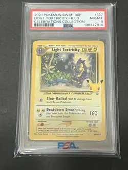 Pokemon Celebrations Lot Of 2-Blastoise #2 PSA 9 Mint, Light Toxtricity PSA 8 NM - Image 4