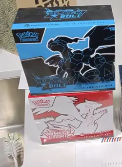 Pokemon Center Black Bolt and White Flare ETB Elite Trainer Box Set of 2 Sealed - Image 1